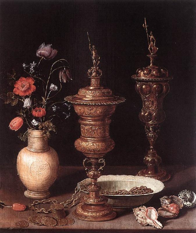 PEETERS, Clara Still-Life with Flowers and Goblets a